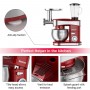 OSMOND Food Stand Mixer 6.5L Stainless Steel Bowl 1200W 6 Speeds Kitchen Cream Egg Whisk Blender Cake Dough Kneading Bread Mixer