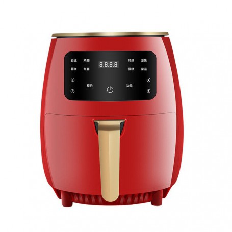 4.5L Multifunction Electric Air Fryer Oven 360° Air Baking Smart Touch Screen Without Oil Home Appliances