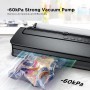 5 in 1 Food Vacuum Sealer Machine Vacuum Sealer for Dry and Wet Foods with Built-in Cutter, Storage Roller and Vacuum Bags