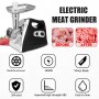 2800W Electric Meat Grinders Stainless Steel Electric Grinder Sausage Stuffer Meat Mincer Home Kitchen Chopper Food Processor