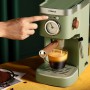 KONKA Espresso Automatic Coffee Machine Green Water Tank 1.2L 2 in 1 Coffee Maker Latte Capsule Coffee & Coffee Powder