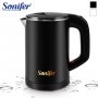 Travel Electric Kettle Tea Coffee 0.6L Mini Stainless Steel Cordless Portable Kettle 800W For Hotel Family Trip Pot Sonifer