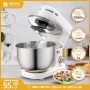 ROSPEC 1200W 5L Electric Kitchen Food Stand Mixer Stainless Steel Bowl 6 Speed Cream Egg Whisk Whip Dough Kneading Food Mixer