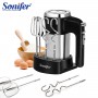 Food Mixer Electric Cuisine Kitchen Blender With Dough Hooks Chrome Egg Beater Hand Mixer Machine For Sweets Bakery Sonifer