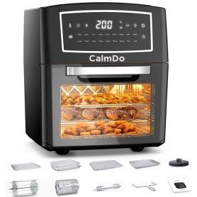 CalmDo Kitchen Hot Air Fryer Oven 12L Olil-Free Fryer with 18 Programs Keep Warm Function Touch Screen Smart Air Fryer Oven CalmDo Kitchen Hot Air Fryer Oven 12L Olil-Free Fryer with 18 Programs Keep Warm Function Touch Screen Smart Air Fryer Oven
