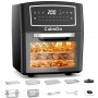 CalmDo Kitchen Hot Air Fryer Oven 12L Olil-Free Fryer with 18 Programs Keep Warm Function Touch Screen Smart Air Fryer Oven