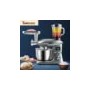 YAXIICASS Food Processor 5.5L Large Stainless Steel Bowl 1400W 10-speed Blender Egg Whisk Juicer Meat Grinder Kitchen Food Mixer