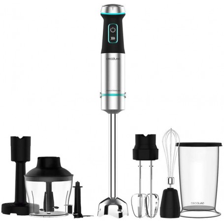 Cecotec hand mixer Power TitanBlack XL. 1200-1500W, CrossBlades technology with blades 4 sheets, foot XL, anti-splash