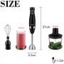 3 In 1 Hand Blender 2 Speeds 400W Food Mixer Electric Four-blade Ice Crushing Kitchen Vegetable Fruit Stirring Grinder Sonifer