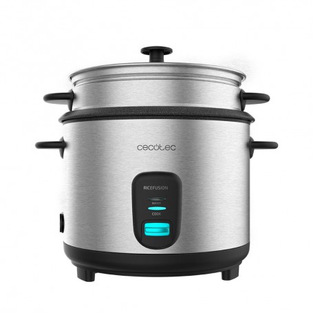 Cecotec Arrocera RiceFusion 7000 Inox. 700 W, capacity 1,8 litres, 10 rations, stainless steel and glass cap