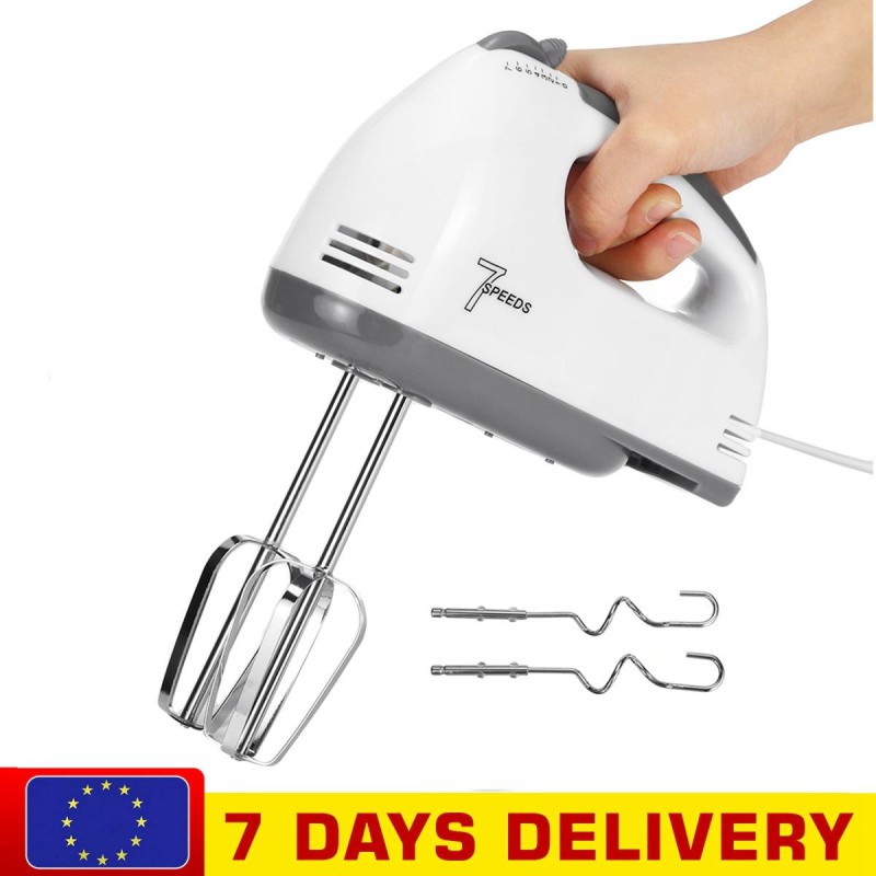 220V Electric Mixer Blender Automatic Food Mixer 7 Speed With 2Egg