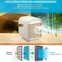 Mini Portable Air Conditioner Rechargeable Water Cooling Table Fan For Home Office Cars Air Cooler Fan Air Conditioning For Room