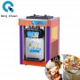 20L/H Soft Ice Cream Maker Machine GMCC Compressor 220V 3 Flavors Sweet Cone Commercial