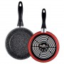 Non-stick pans (20/24/26/28/30/32 cm) vitrified enamelled steel Red MAGEFESA suitable for induction and dishwasher