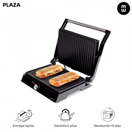 2200W contact Grill. Kitchen iron, smoke-free barbecue, electric grill. Opening 180 °. Non stick