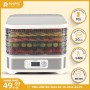 ROSPEC Household Food Processor Fast Food Dehydrator Stainless Steel Drying Machine Electric Air Dryer Drying Fruit Meat Fruit