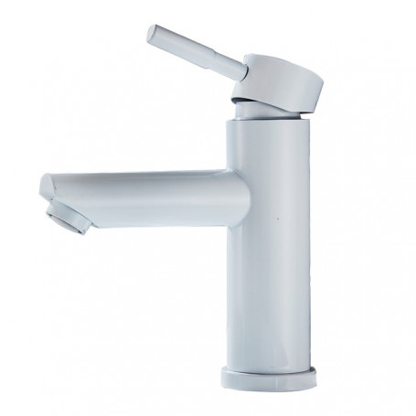 Rozin Matte Black Basin Sink Faucet Single Lever Hot Cold Water Tap Deck Mounted Brass Bathroom Mixers Single Hole Tap