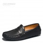 Men's Loafers Shoes Fashion Comfy Flat Classic Original Leather