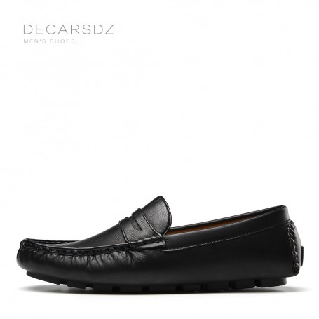 Men's Loafers Shoes Fashion Comfy Flat Classic Original Leather
