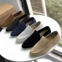 Suede Casual For Men Women Flat Shoes Top Quality Slip On Lazy Loafers Simple Cozy Leisure Mules Multicolor Driving Walk Shoes 1