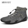 Mens Boots Casual  Work Shoes Sneakers Rubber Ankle Boots High Top Shoes