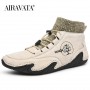 Mens Boots Casual  Work Shoes Sneakers Rubber Ankle Boots High Top Shoes