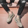 Men Casual Shoes 2022 Spring Summer New Breathable Suede Mesh Splicing Soft Comfort Lace-Up Male Sneakers Large Size 39-47
