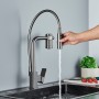 Grey Filtered Kitchen Faucets Water Filter Kitchen Percolator Kitchen Mixers Purification Feature Faucet Tap Drinking Water Tap