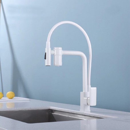 Grey Filtered Kitchen Faucets Water Filter Kitchen Percolator Kitchen Mixers Purification Feature Faucet Tap Drinking Water Tap