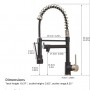Nickel Kitchen Faucet Single Hole Pull Out Spout Kitchen Sink Mixer Tap