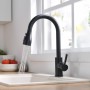 Brushed Nickel Kitchen Faucets Single Hole Pull Out Spout Kitchen Sink Mixer Tap Stream Sprayer Head Chrome/Mixer Tap ברז מטבח