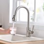 Brushed Nickel Kitchen Faucets Single Hole Pull Out Spout Kitchen Sink Mixer Tap Stream Sprayer Head Chrome/Mixer Tap ברז מטבח