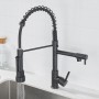 Nickel Kitchen Faucet Single Hole Pull Out Spout Kitchen Sink Mixer Tap