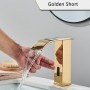 Shinesia Sensor Basin Faucet Automatic Waterfall Sensor Faucet Touchless Sink Basin Hot Cold Water Mixer Crane Bathroom Faucet