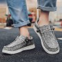 Men Denim Canvas Casual Shoes Luxury Vulcanize Shoes  Breathable Mens Loafers Shoes Sneakers Slip on Male Moccasin Lazy Shoes