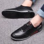 2022 New Arrival PU  Shoes for Men Trend Casual Shoe Ultra Light Leisure Male Sneakers Mens Business Shoes Outdoor Driving Shoes