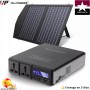 Generator power station 200W 41600mAh portable quick charge PANEL SOLAR plate 60-100W optional CAMPER caravan CAMPING field. Fre