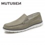 Leather Men Casual Shoes Slip-on Luxury Loafers Men Low Top Moccasins Flat Shoes Luxury High Quality Designer Shoes