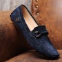 Big Size 48 Genuine Leather Moccasins Loafers Lightweight Men Casual Soft Slip On Driving Shoes for Men Fashion Suede Men Shoes