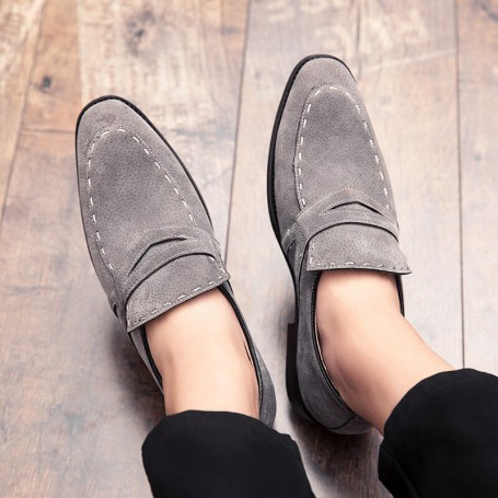 Luxurious Loafers  Fashion Formal Men's Shoes Flat Gentleman Driving Comfortable Brand Wedding High Quality Handmade