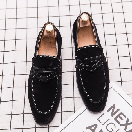 Luxurious Loafers  Fashion Formal Men's Shoes Flat Gentleman Driving Comfortable Brand Wedding High Quality Handmade