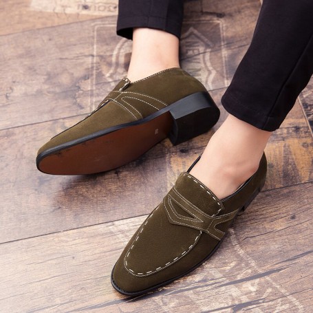 Luxurious Loafers  Fashion Formal Men's Shoes Flat Gentleman Driving Comfortable Brand Wedding High Quality Handmade