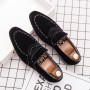 Luxurious Loafers  Fashion Formal Men's Shoes Flat Gentleman Driving Comfortable Brand Wedding High Quality Handmade