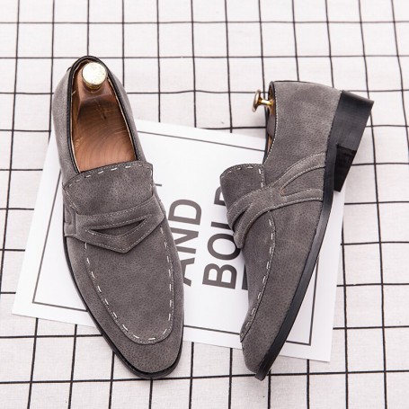 Luxurious Loafers  Fashion Formal Men's Shoes Flat Gentleman Driving Comfortable Brand Wedding High Quality Handmade