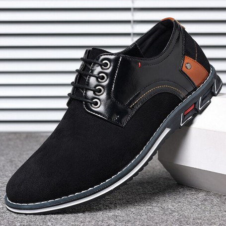 High Quality Big Size Casual Men Shoes Black Fashion Business Men Casual Shoes Breathable Autumn Brand Casual Shoes Men Hot Sale