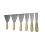 Stainless Steel Putty Knife 1/1.5/ 2/2.5/3/4/5" Wood Handle Drywall Plastering Scraper Shovel Construction Tools