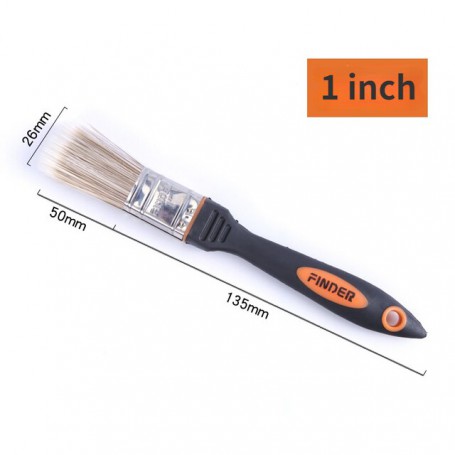 6 PCS Multifunction Paint Brush with Plastic Handle for Wall and Furniture Paint Tool Painting Brushes for Acrylic Painting Tool