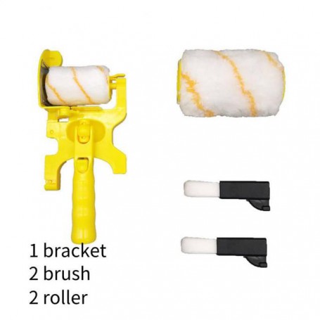 1set Trimming Roller Brush For Home Wall Multiuse Room Brushing Tool Ceiling Replace Door Clean-Cut Sponge Paint Edger Roller