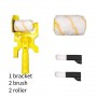 1set Trimming Roller Brush For Home Wall Multiuse Room Brushing Tool Ceiling Replace Door Clean-Cut Sponge Paint Edger Roller