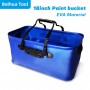 7PCS/set 18inch Paint Bucket kit Paint Roller Brush Paint Tray set for Wall Decoration Handbag Foldable Washing bucket50x28x23cm
